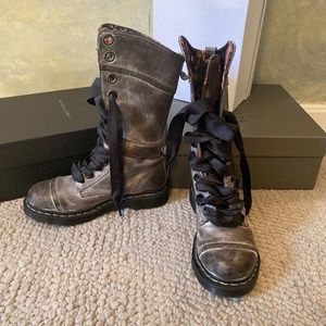 Dr. Martens with ribbon laces